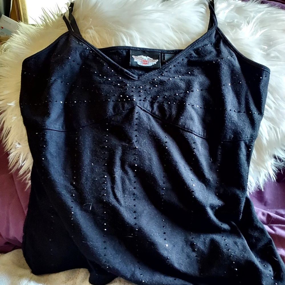 Harley Davidson Cotton Embellished Cami